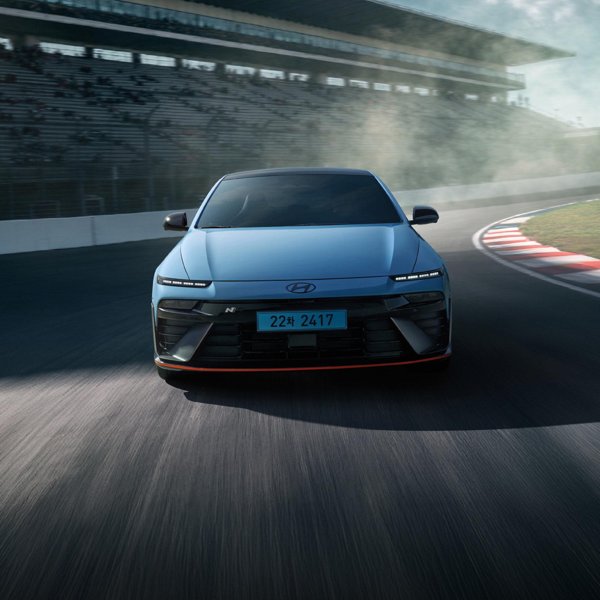 현대자동차 아이오닉 6 N의 모습