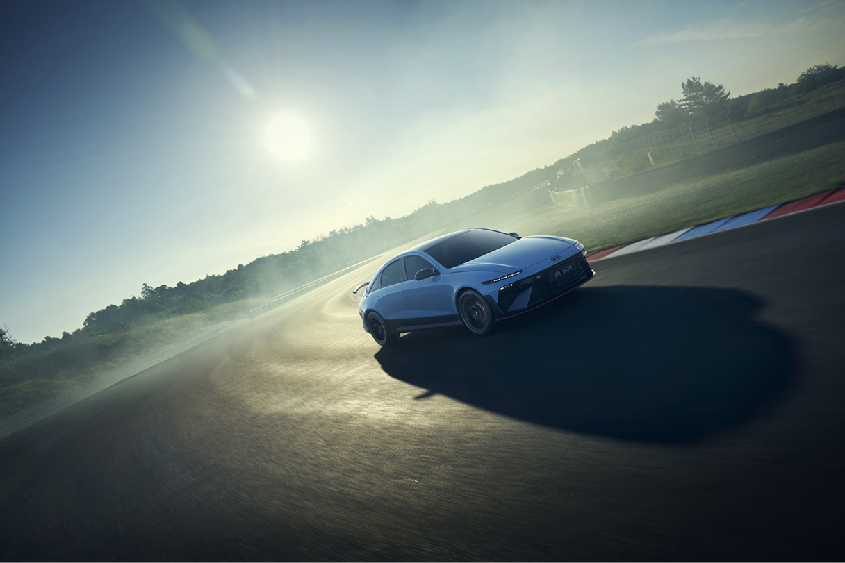 현대자동차 아이오닉 6 N의 모습