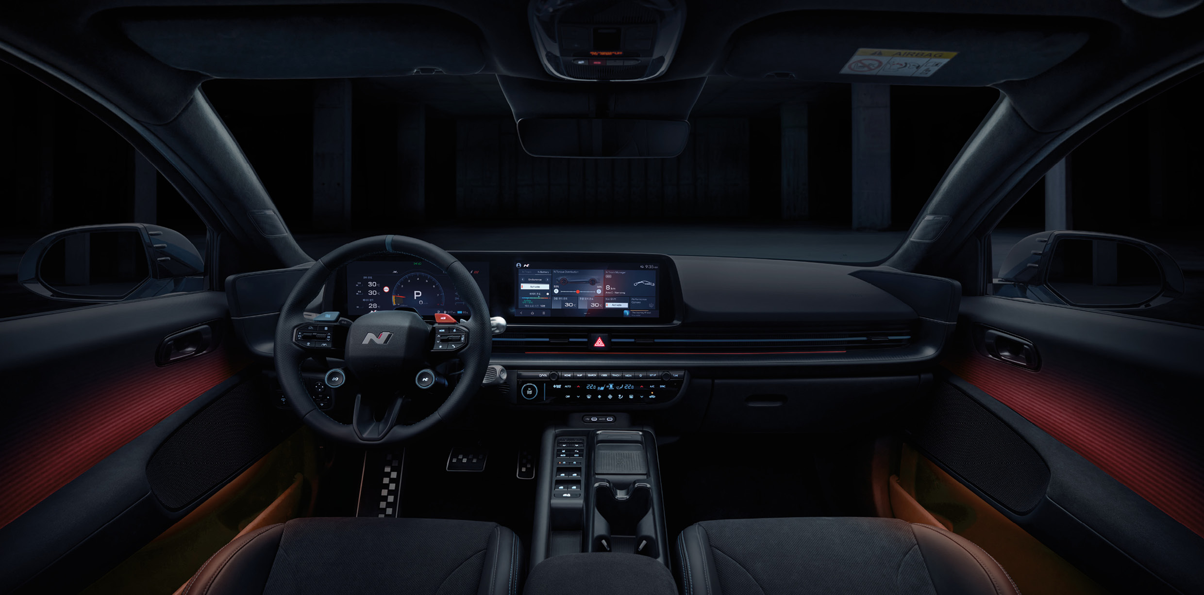 현대자동차 아이오닉 6 N의 실내 모습