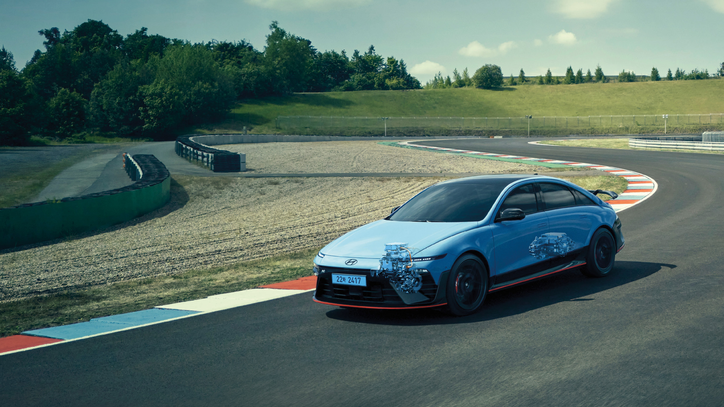 현대자동차 아이오닉 6 N의 모습