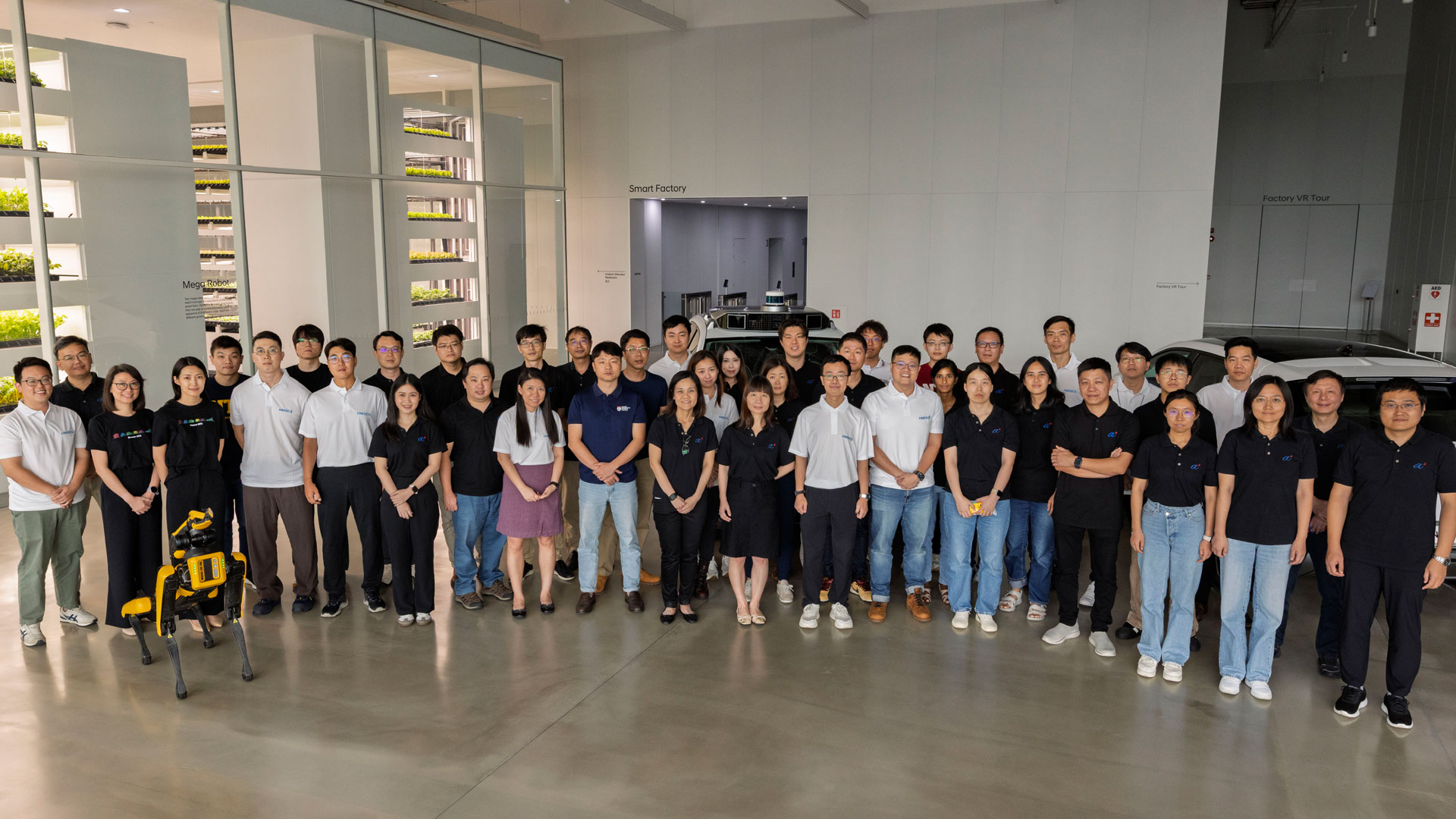 ‘현대자동차그룹-NTU-A*STAR 기업 연구소(Hyundai-NTU-A*STAR Corporate Lab)’ 연구원들의 모습