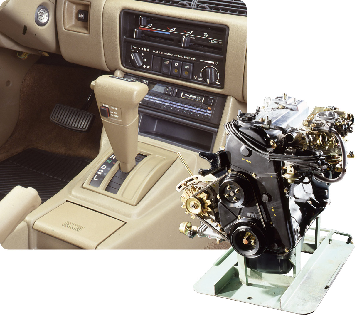 1세대 쏘나타의 자동변속기와 엔진