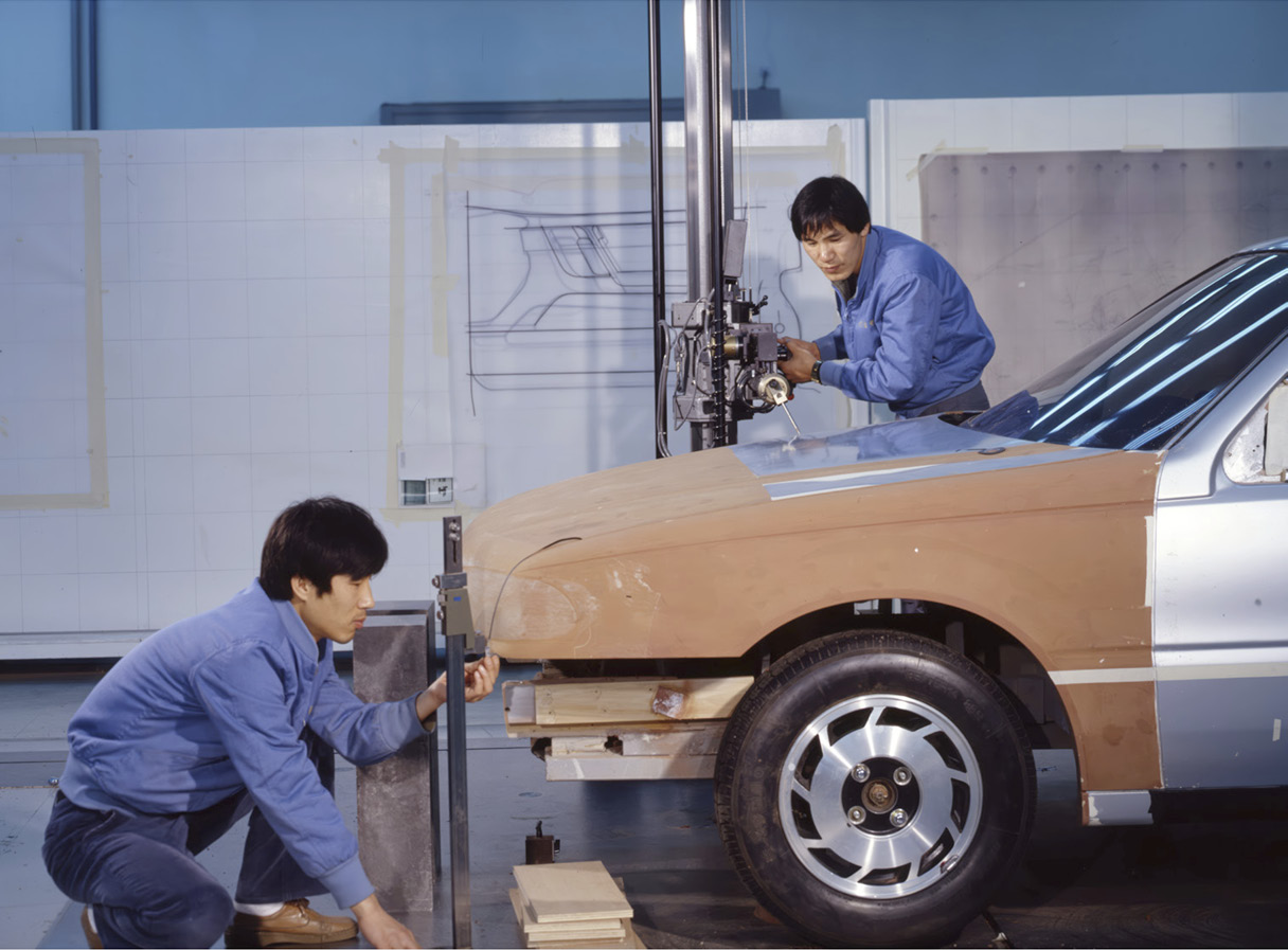 2세대 쏘나타 디자인 개발 당시 모습