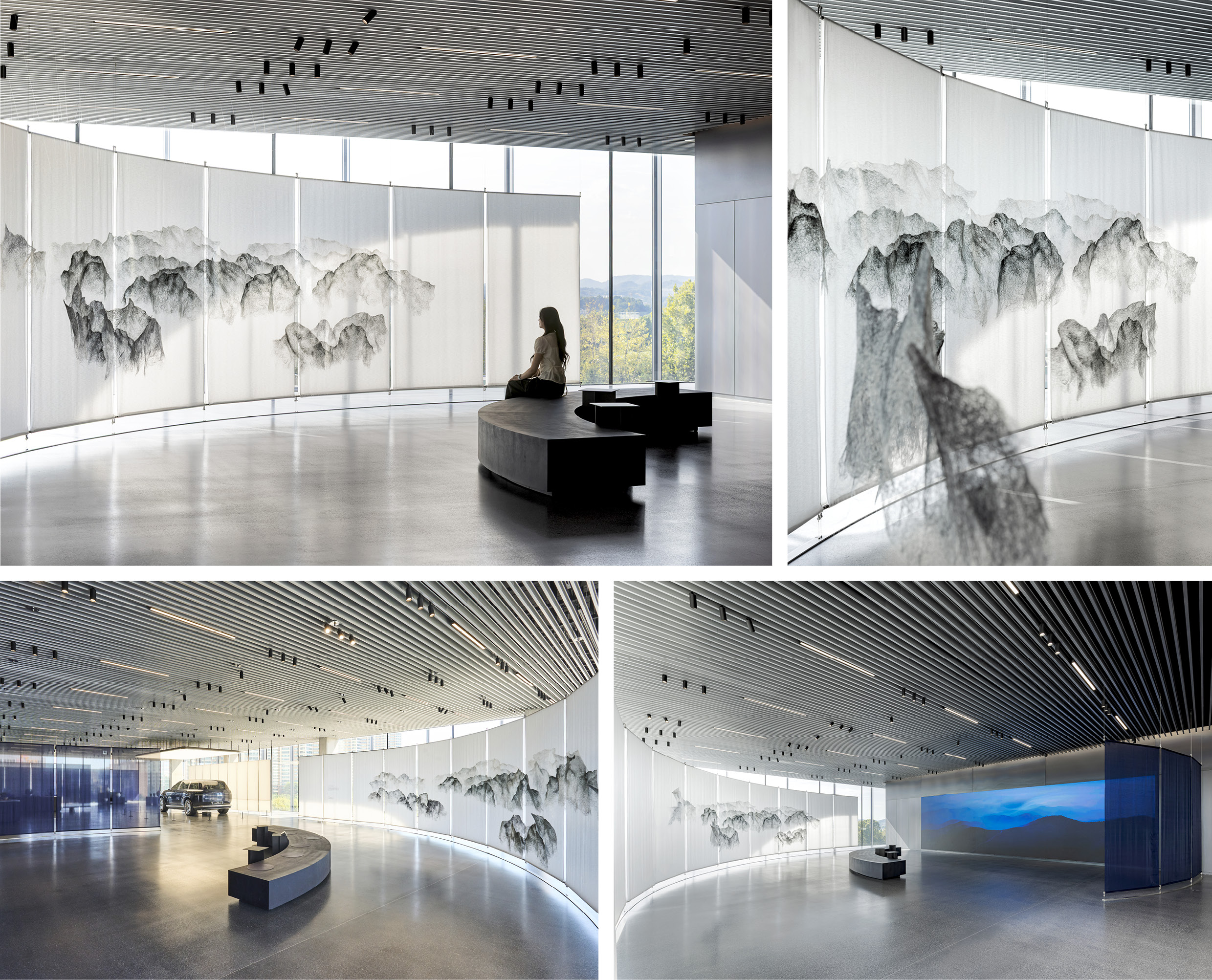 차오르는 밤: Night in Motion 전시 전경