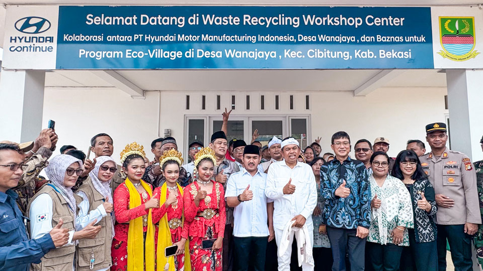 현대자동차, 인도네시아 브카시에 지역주민 주도형 플라스틱 자원순환시설 개소-main