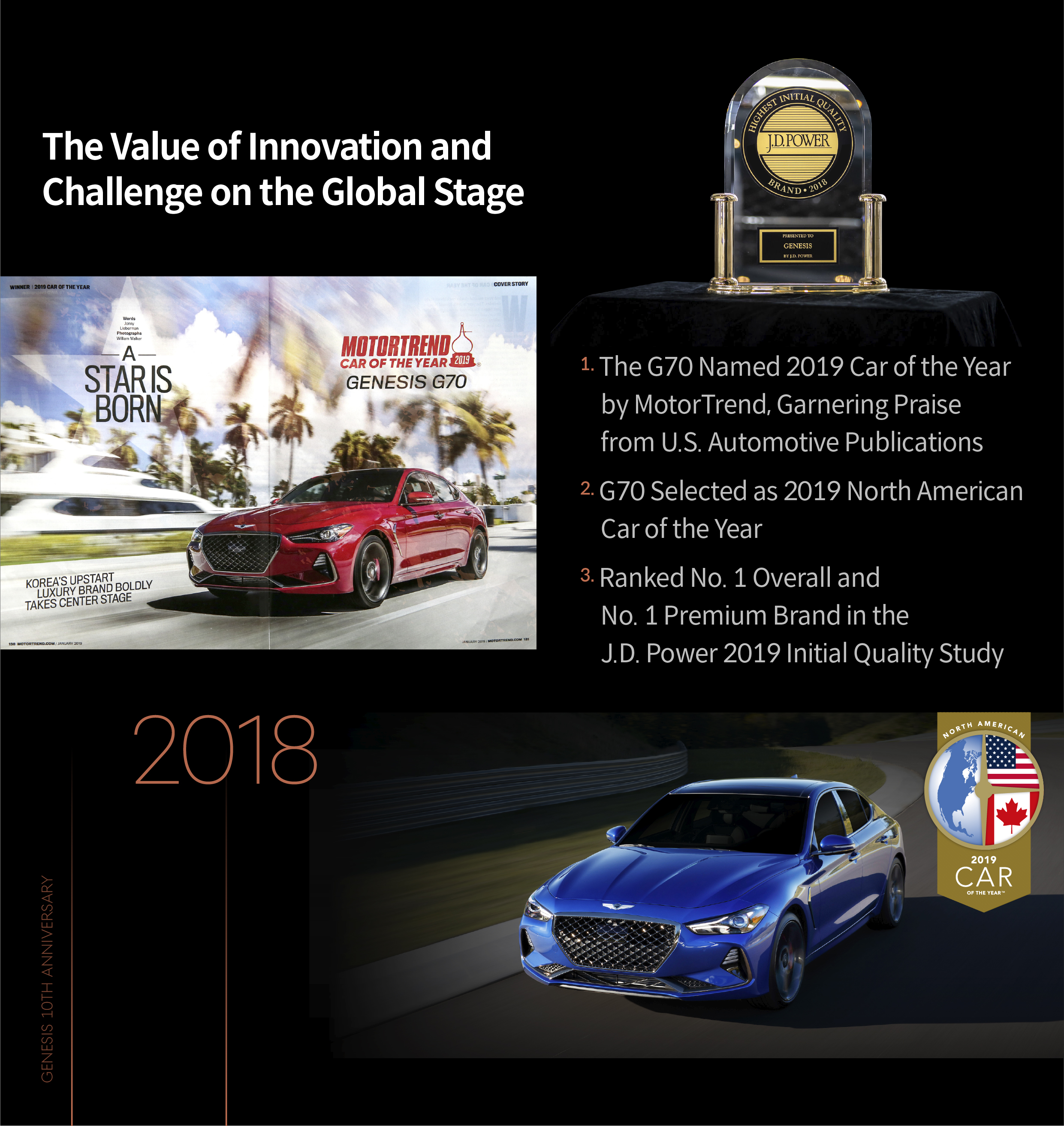 Table Explains Genesis's Global Acclaimed Content