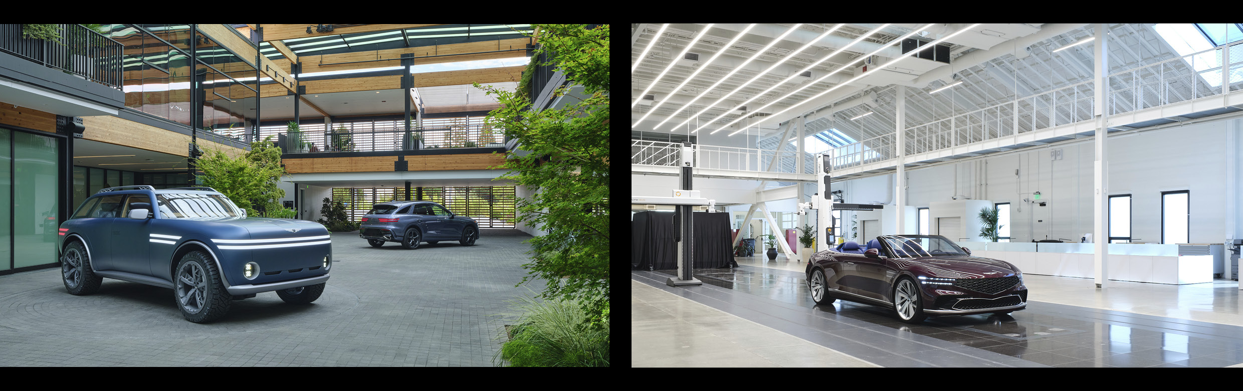 제네시스 디자인 캘리포니아의 내부 모습