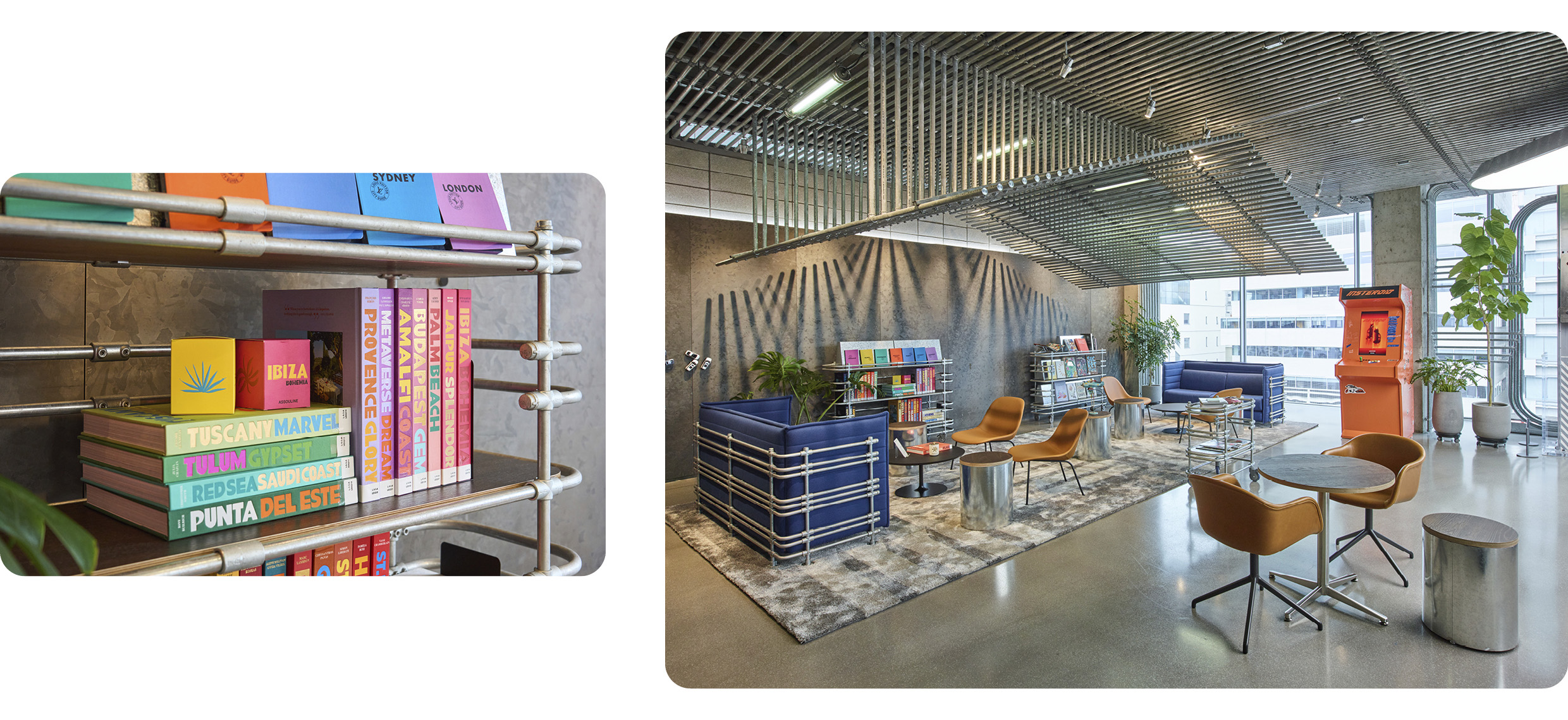 현대모터스튜디오 5층에 위치한 HMS 클럽 라운지의 모습