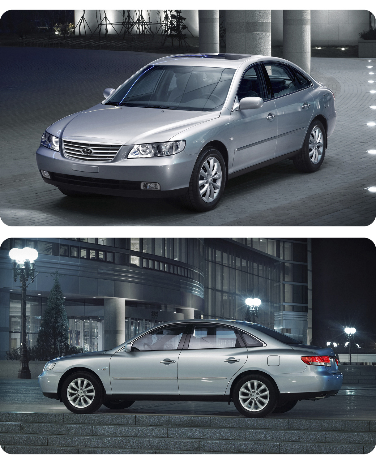 Hyundai Motor's Grandeur as a protocol car at the 2005 Busan APEC Summit