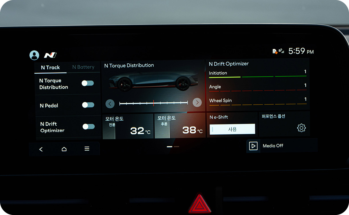 아이오닉 6 N 고성능 특화 기능 화면