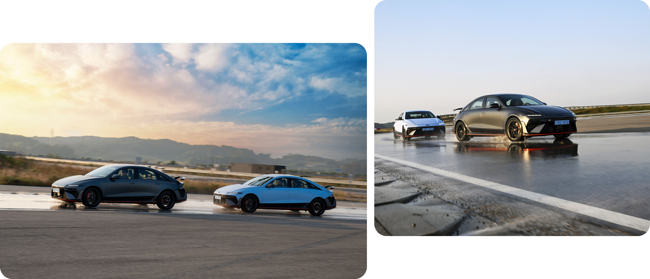 아이오닉 6 N 주행 모습