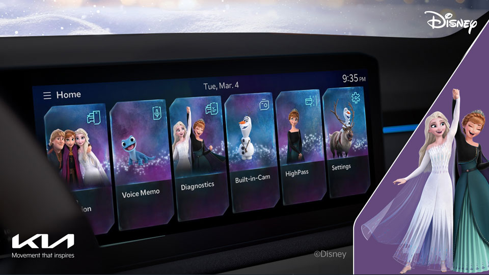 기아, 월트디즈니와 협업한 신규 디스플레이 테마 출시-main