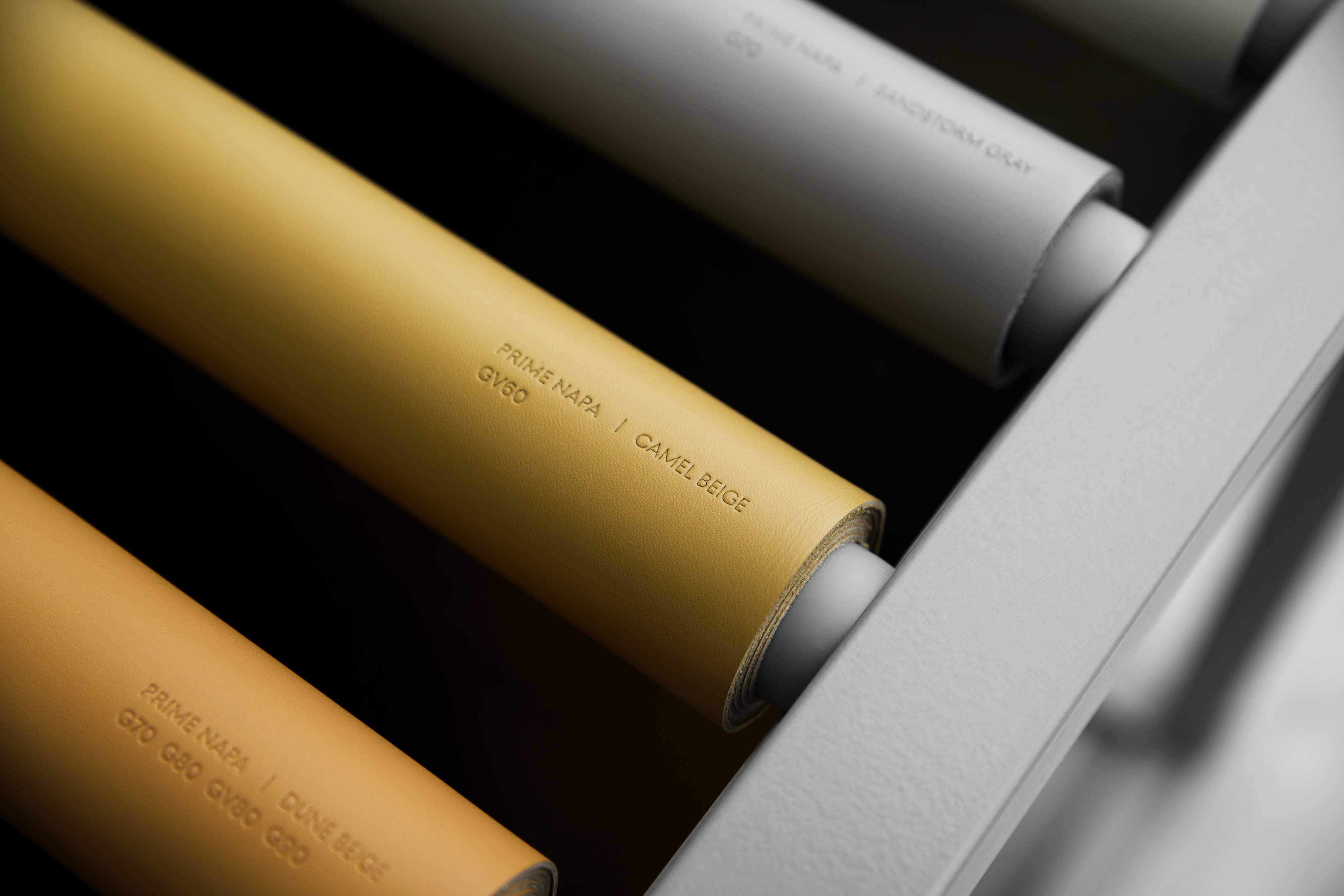 GV60 차량에 사용되는 가죽 내장재