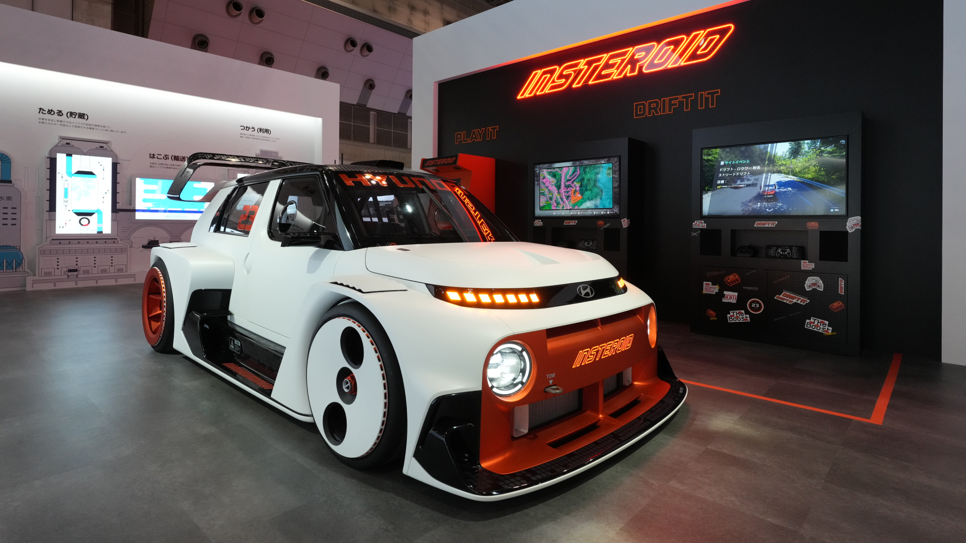 Hyundai Motor Drives into the Virtual Drifting World with INSTEROID Electric Concept Car in JDM: Japanese Drift Master