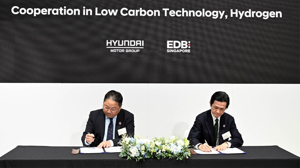 Hyundai Motor Group partners with EDB to build up capabilities in low-carbon technologies, including hydrogen-main