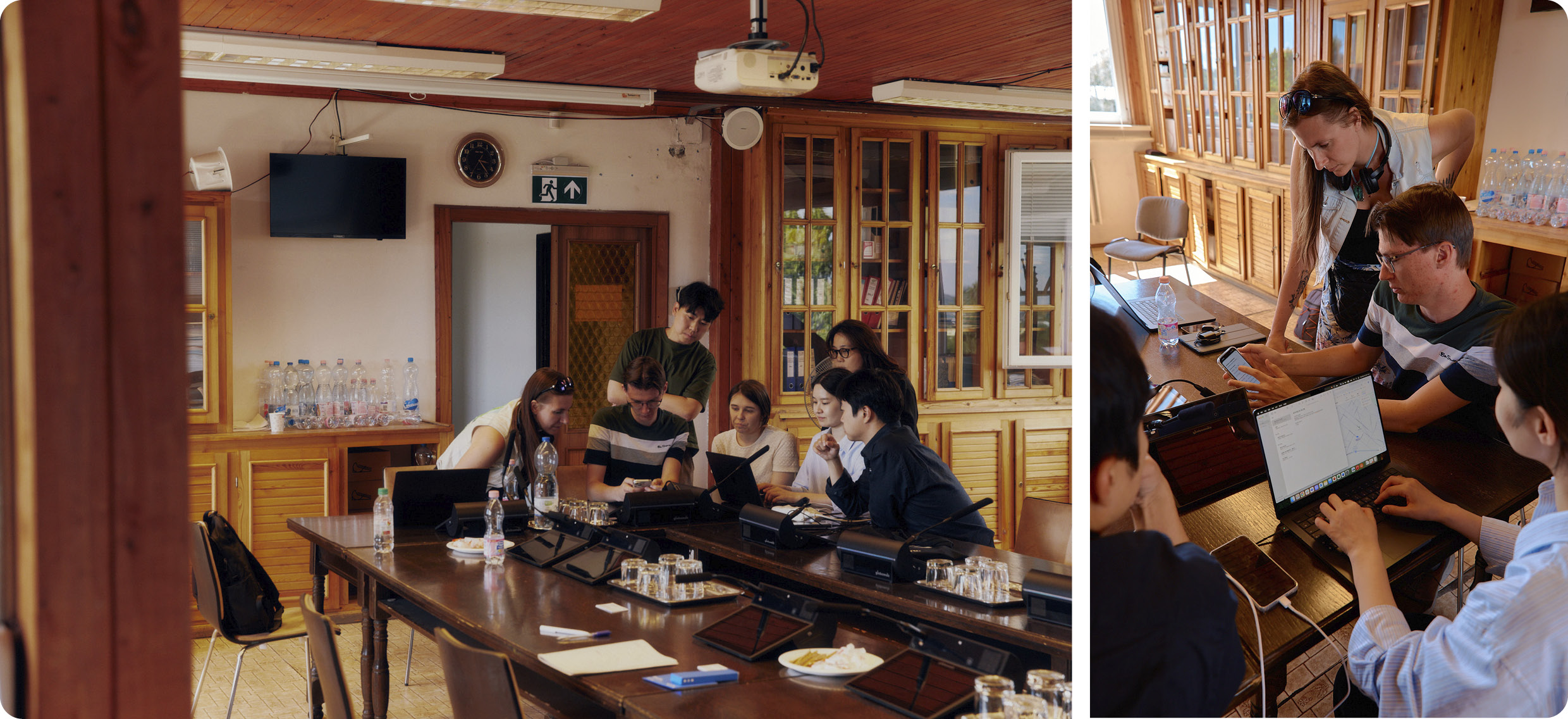 셔클팀이 회의하는 모습