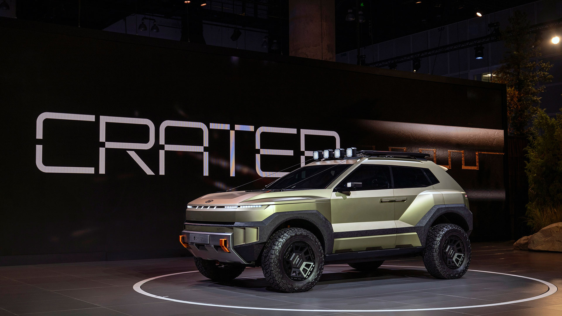 ‘2025 LA 오토쇼’에 전시된 ‘크레이터’의 모습