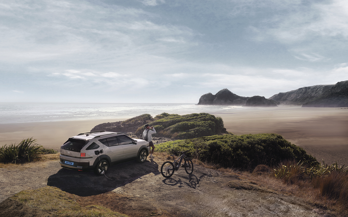 수소전기차 넥쏘의 모습