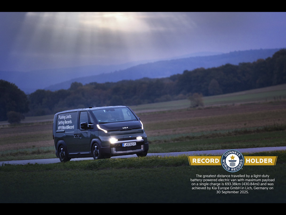 Kia PV5 Sets Guinness World Record