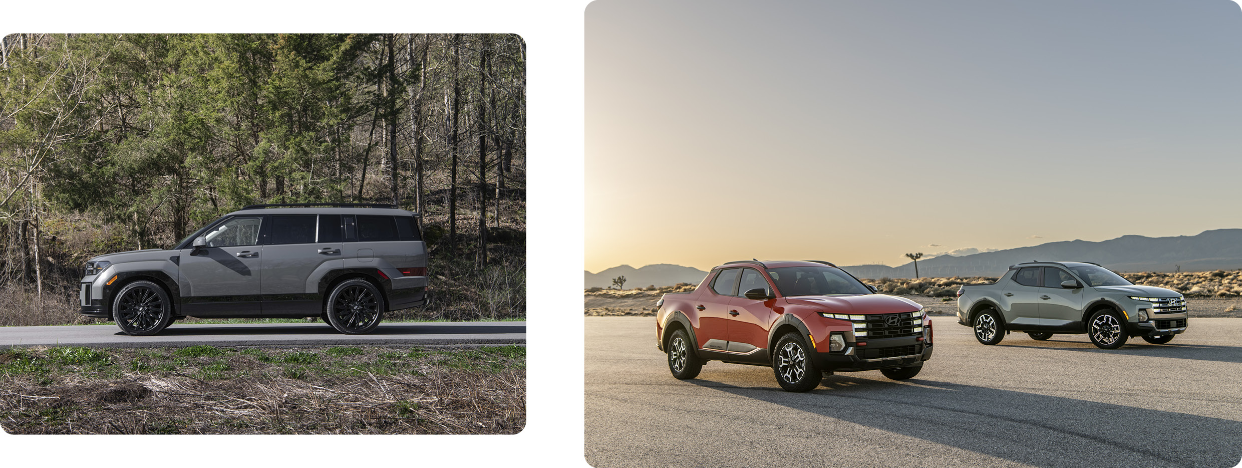 현대차 싼타페와 싼타크루즈