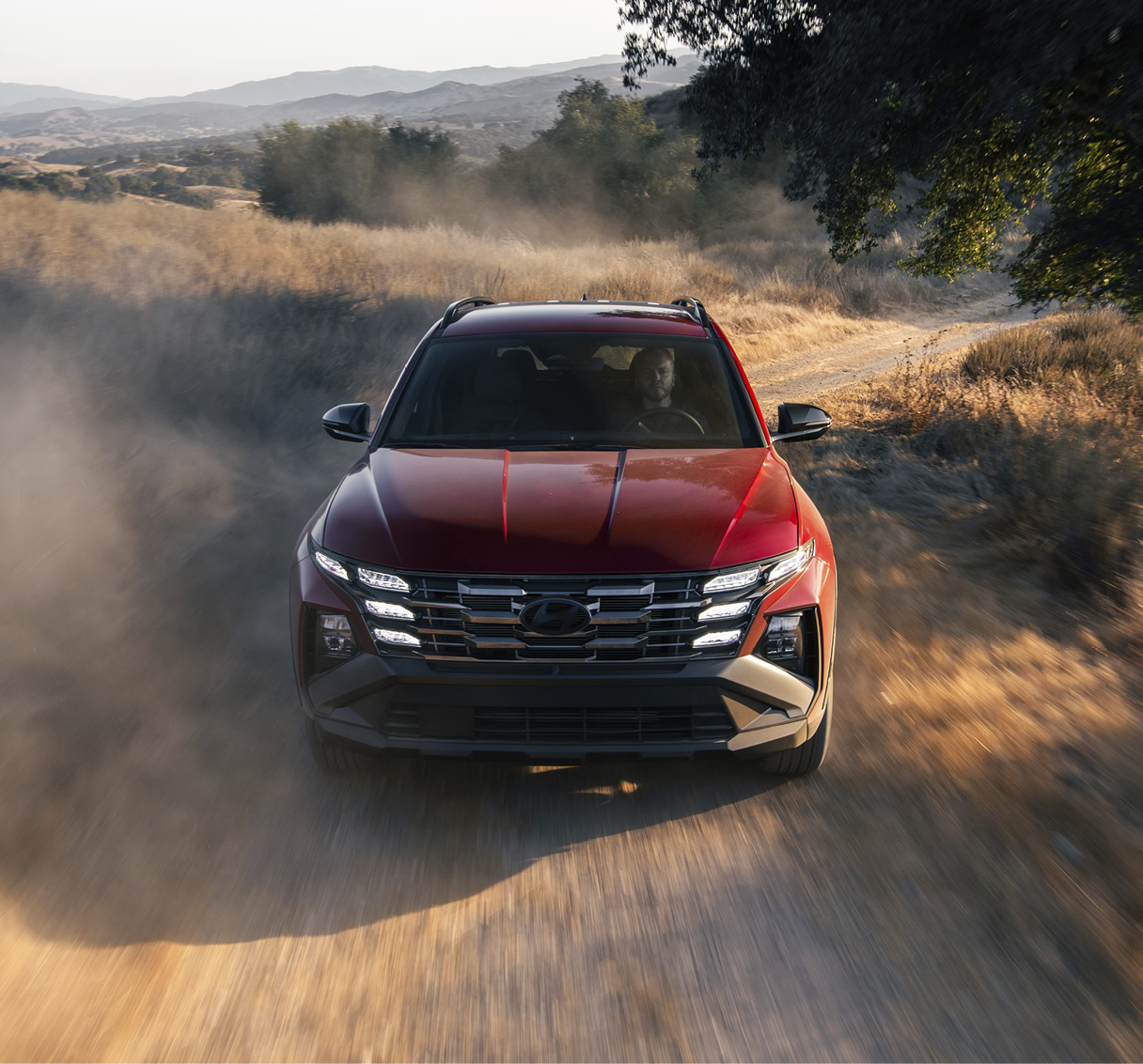 투싼 주행 모습