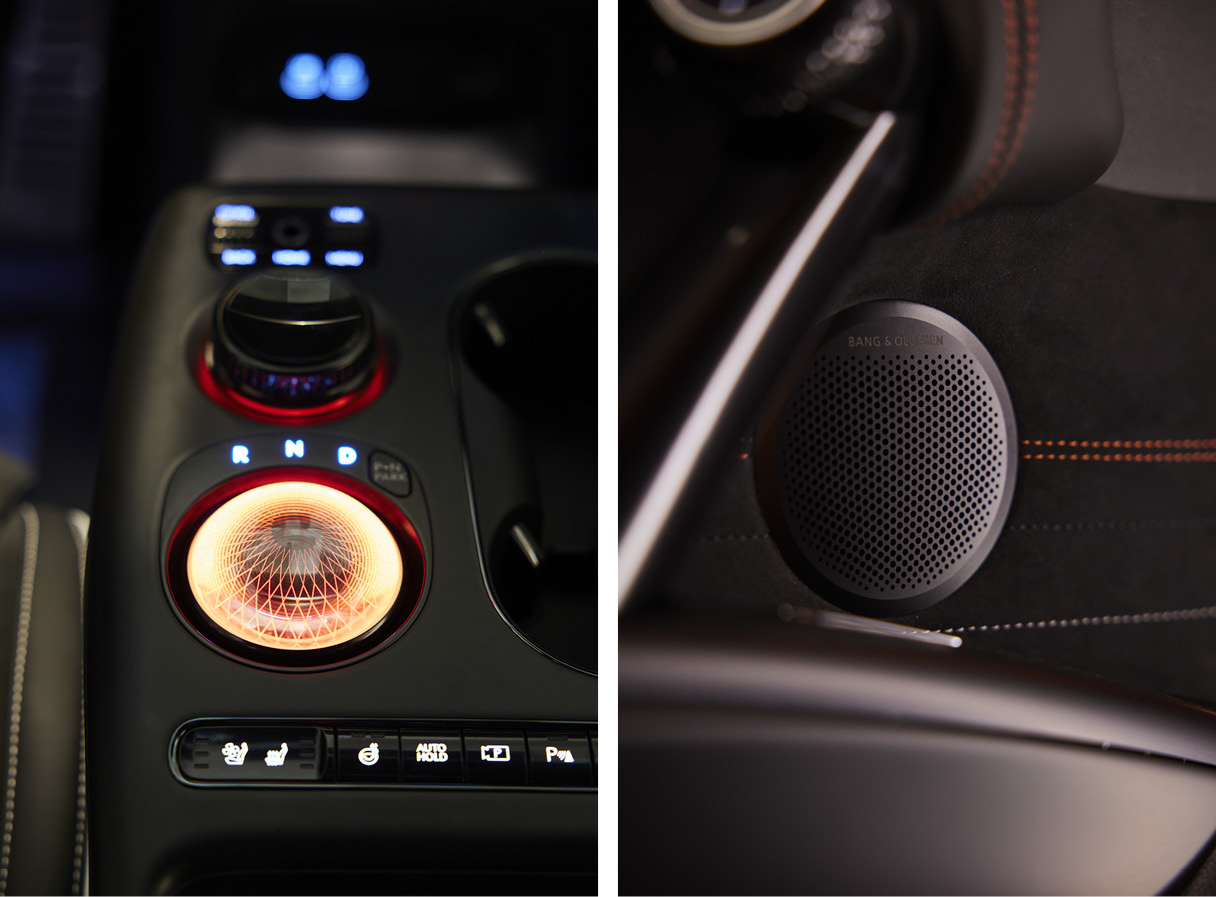 제네시스 GV60 마그마의 실내 모습