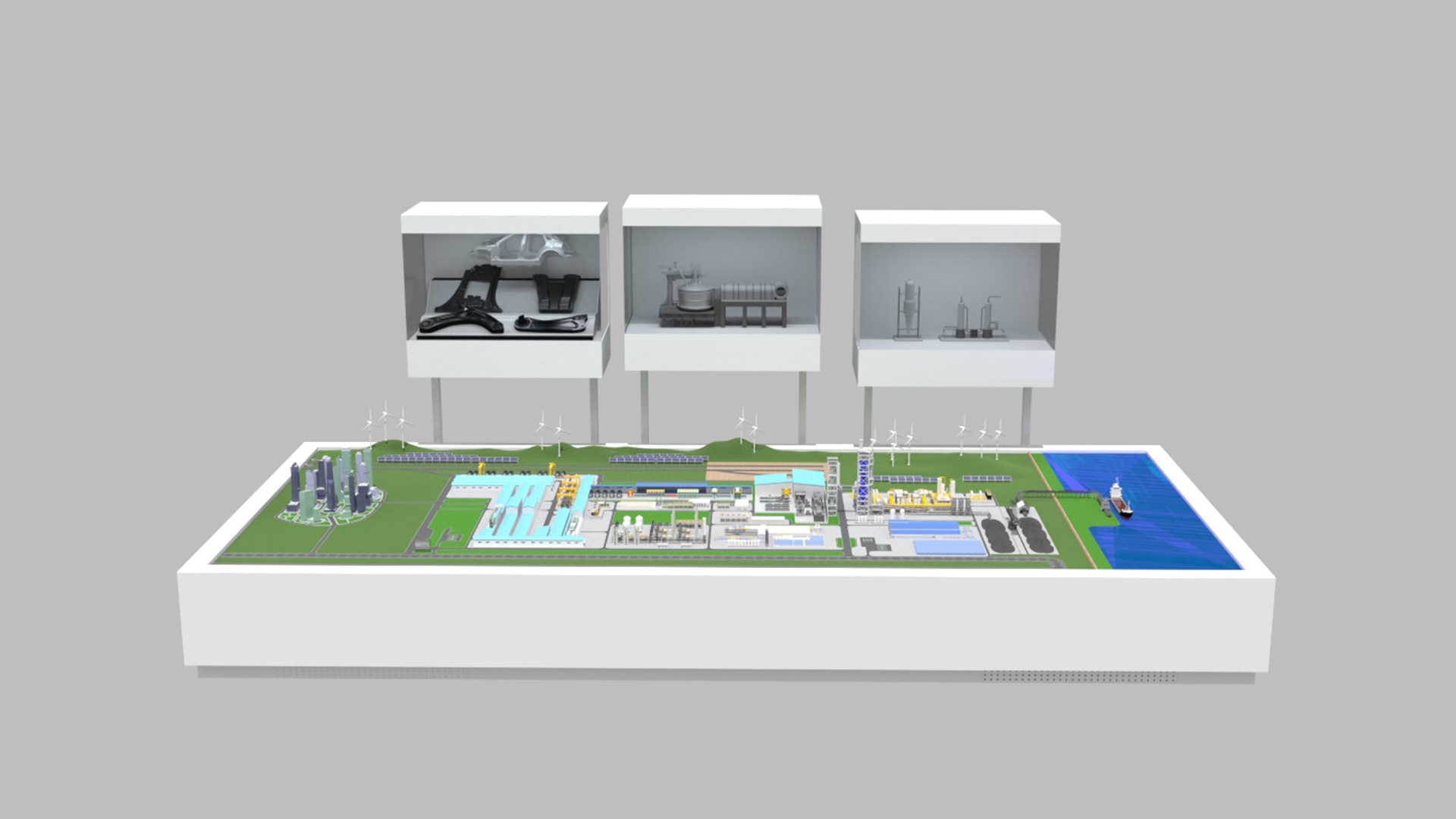 현대제철, 美 전기로 제철소 모형 첫 공개