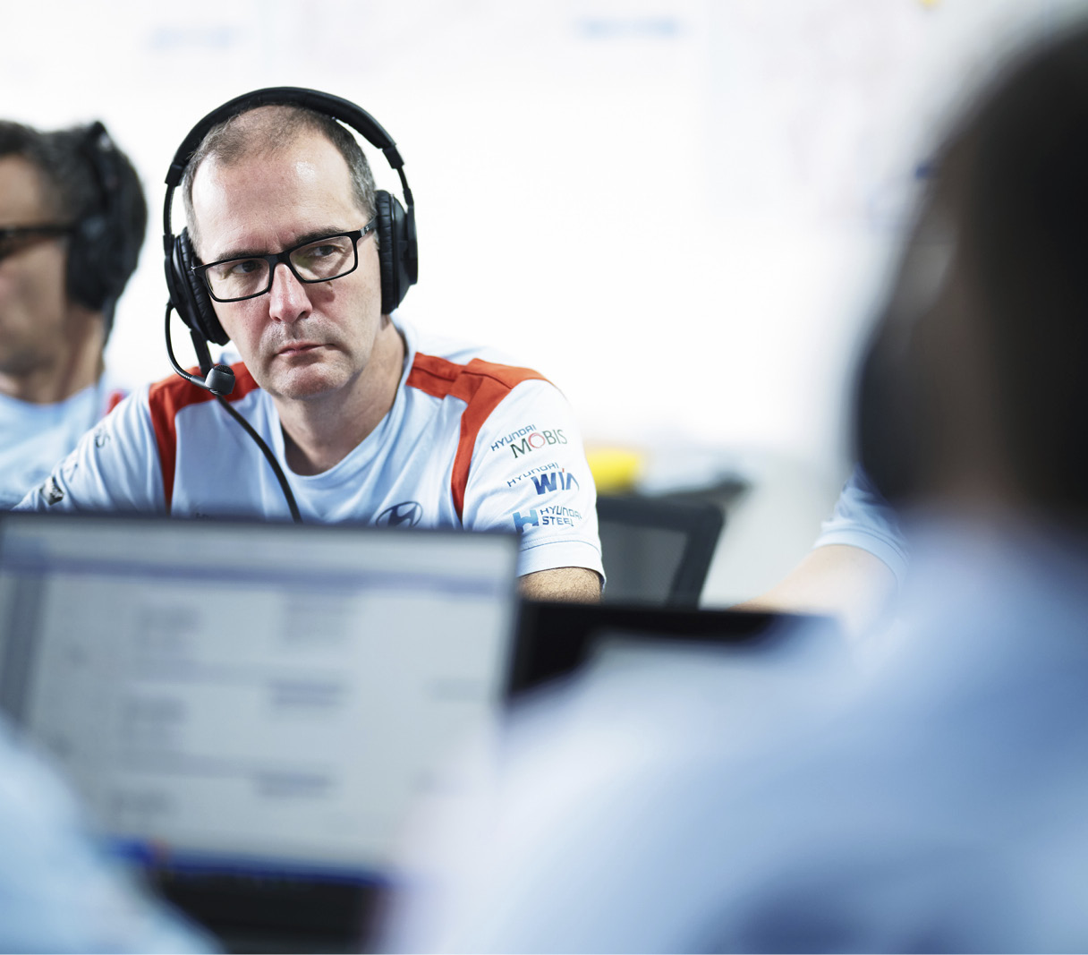 the staff of hyundai world rally team