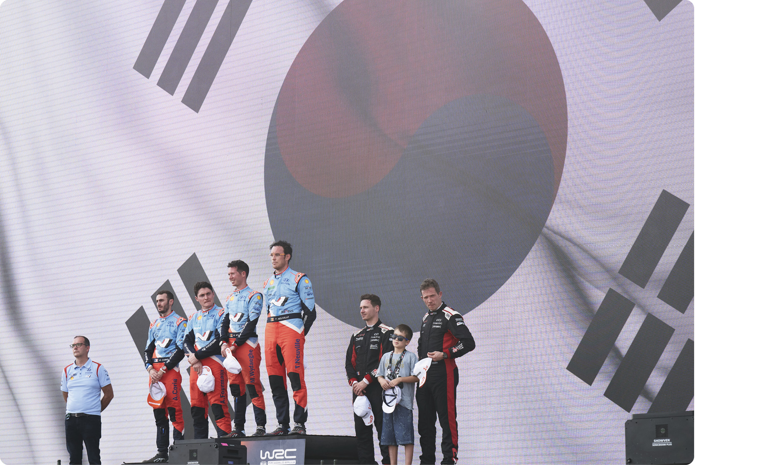 wrc drivers on Podim at Saudi Arabia Rally