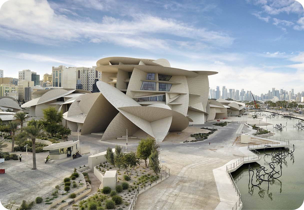 Qatar National Museum, constructed by Hyundai E&C