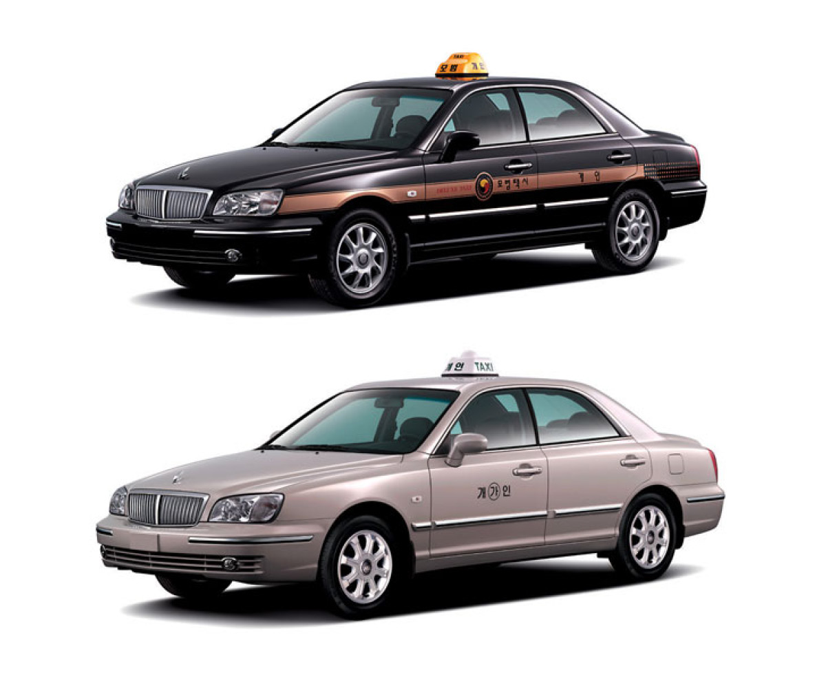 그랜저 택시 모델 2대