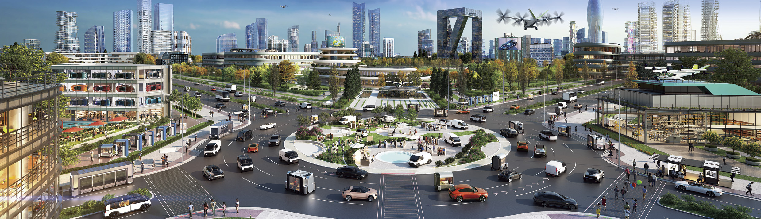 현대차그룹의 미래 모빌리티 콘셉트 사진