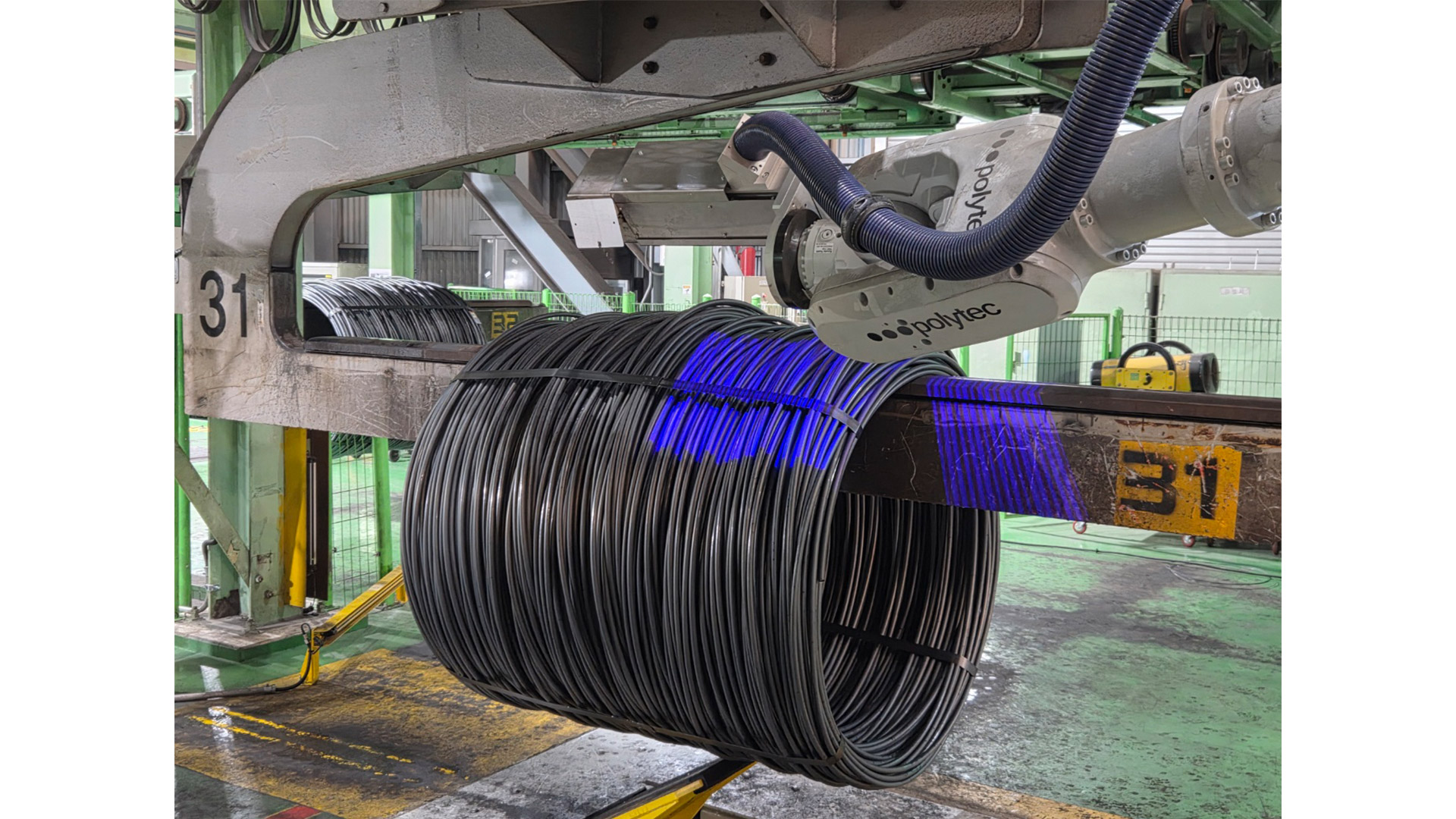 현대제철, 로봇으로 선재 태그 부착 자동화