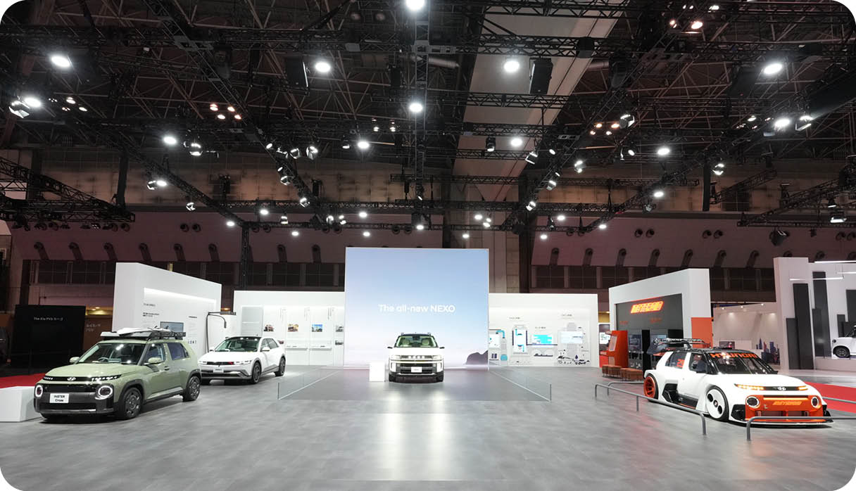 재팬모빌리티쇼 현대차 부스 사진