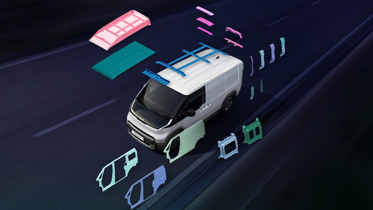 현대차그룹 플렉시블 바디 시스템의 개념도