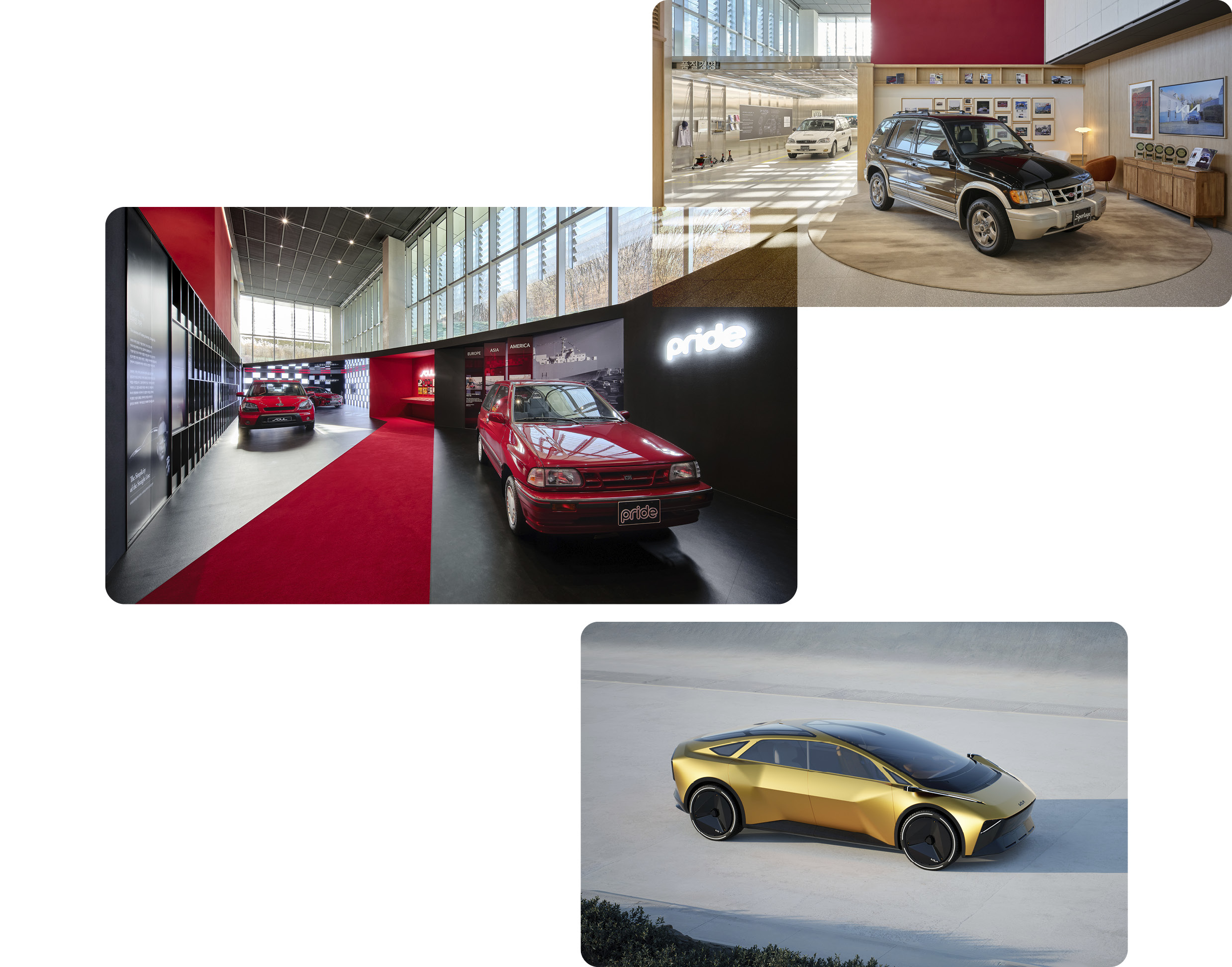 A commemorative exhibition to celebrate the 80th anniversary of Kia, and future mobility concept vision Metaturismo