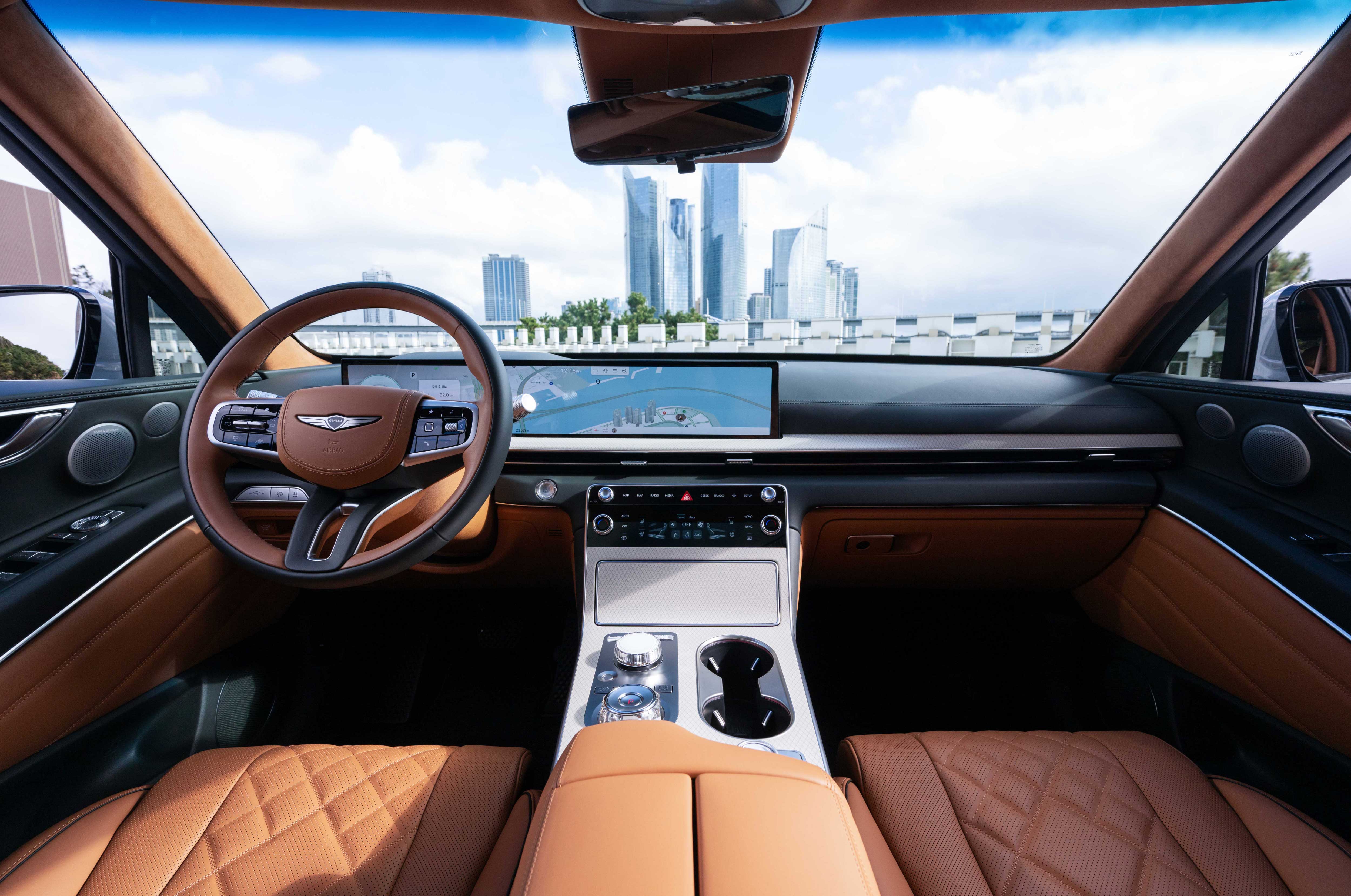 제네시스 GV80 내부 대시보드