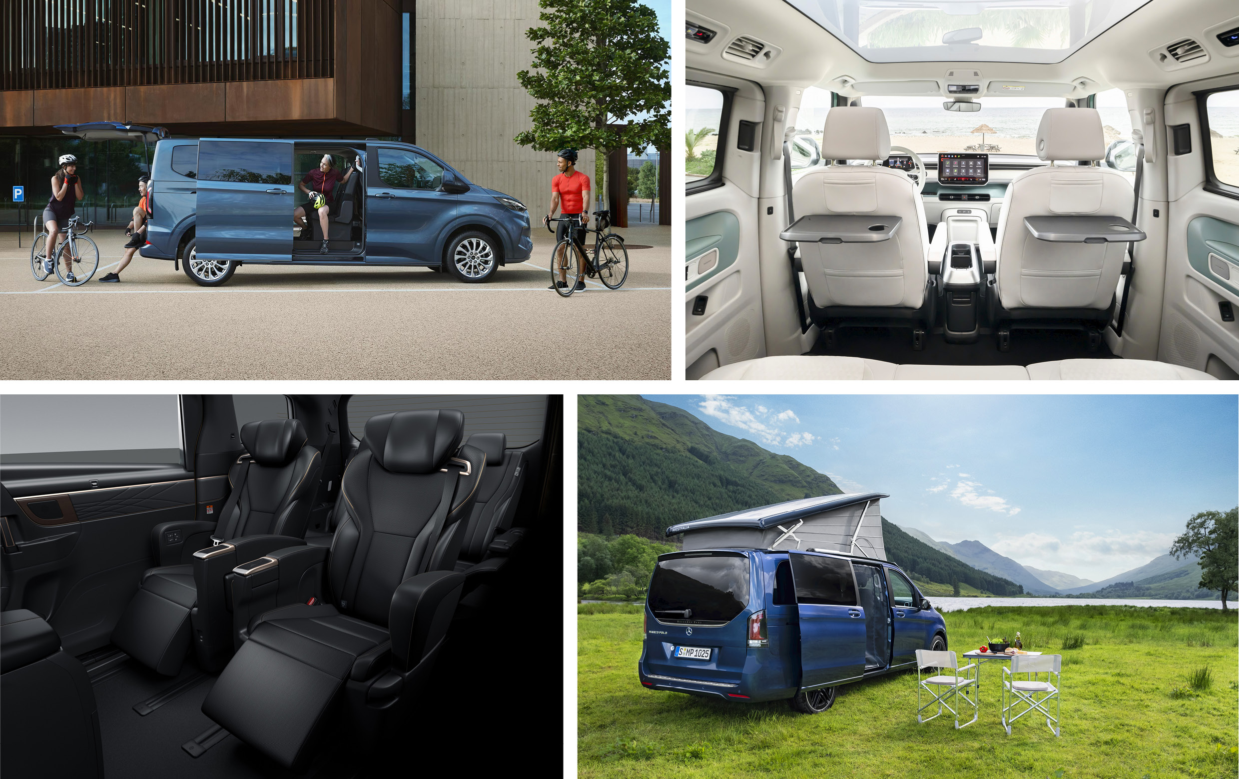 다양한 글로벌 MPV 모델과 실내공간