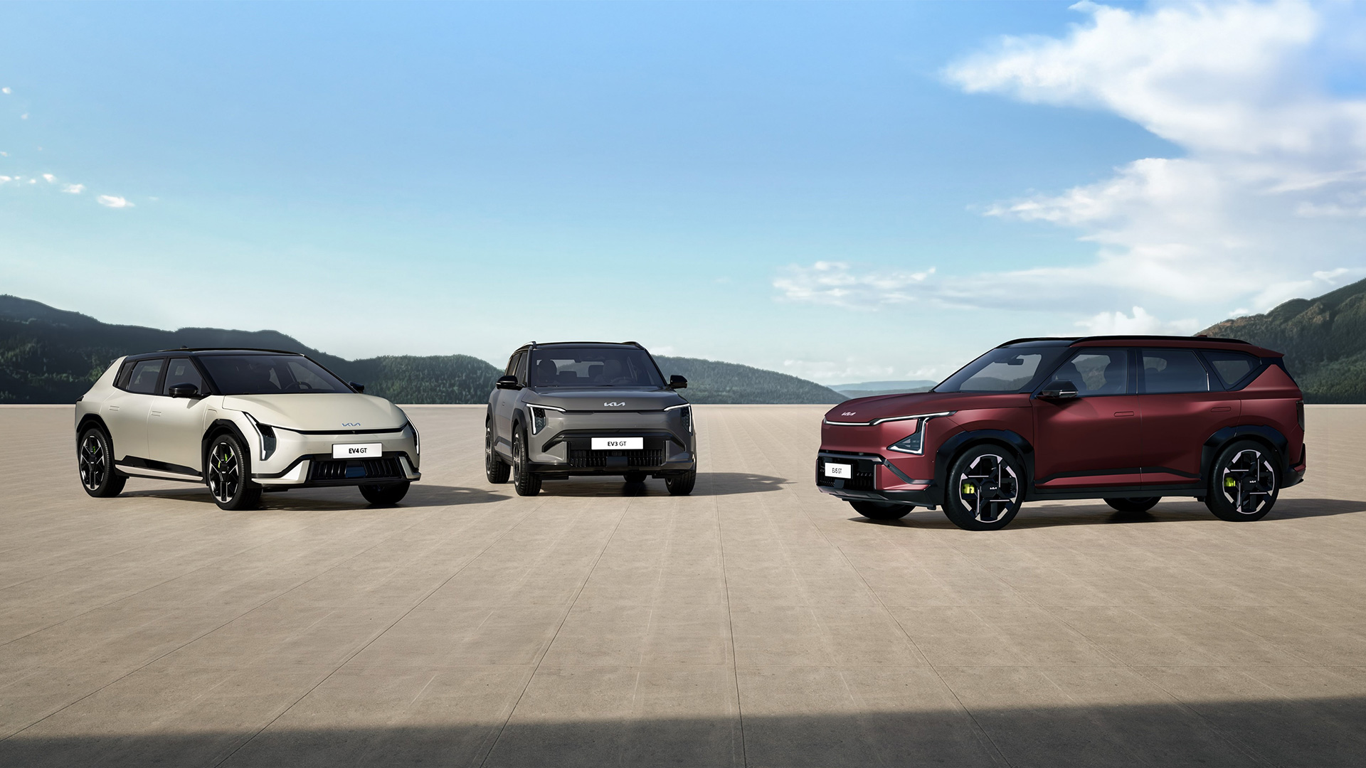 EV3 GT, EV4 5도어 GT, EV5 GT 외장