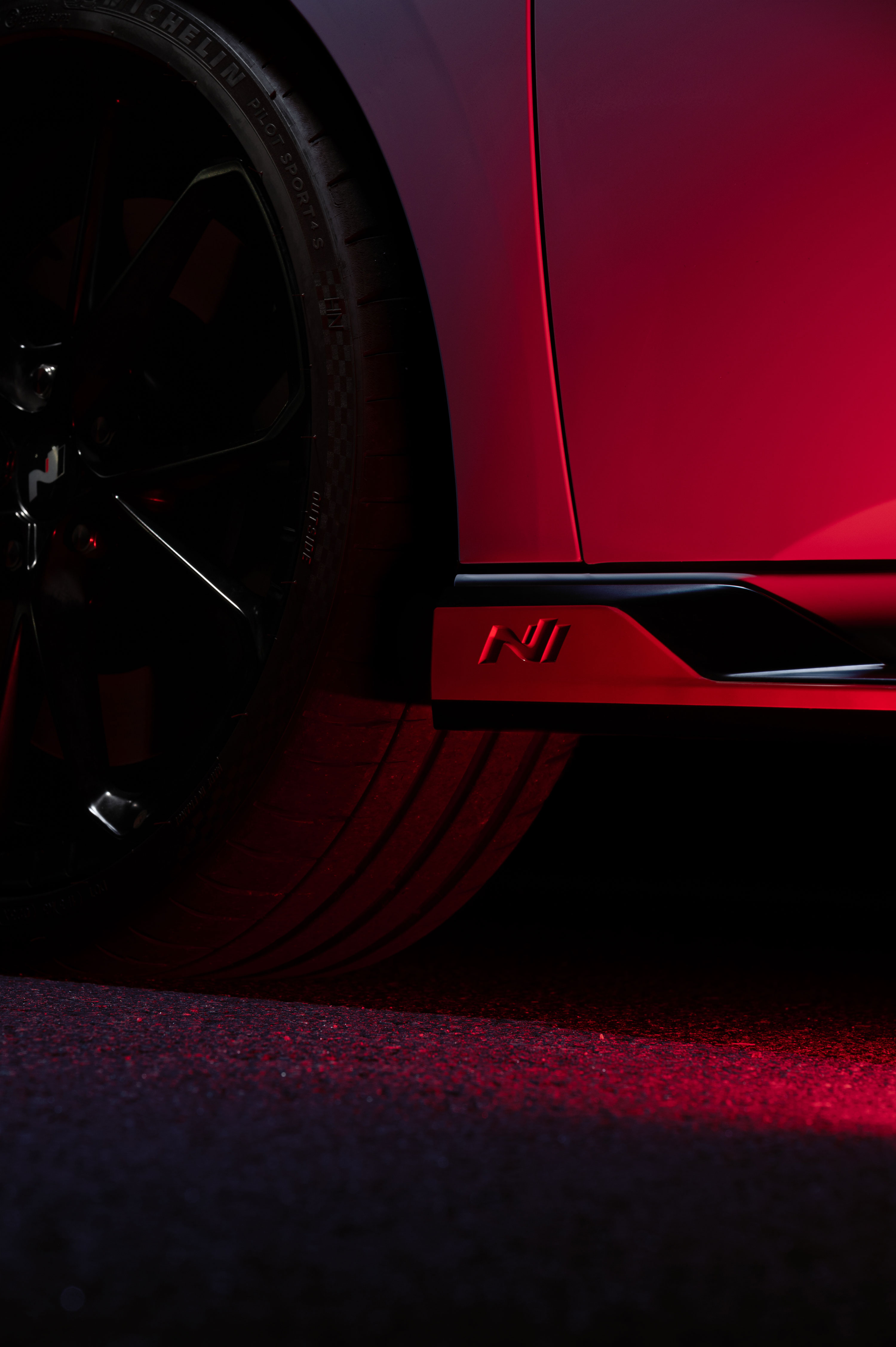 Even the darkness cannot hide this undeniable sportiness, The new Elantra N. (5)