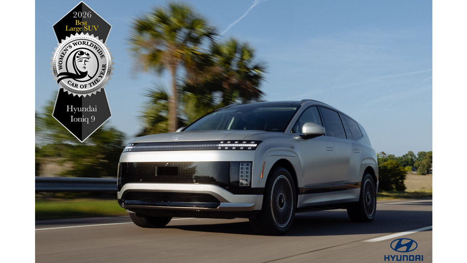 Hyundai IONIQ 9 Hailed as World’s Best Large SUV at 2026 Women’s Worldwide Car of the Year Awards