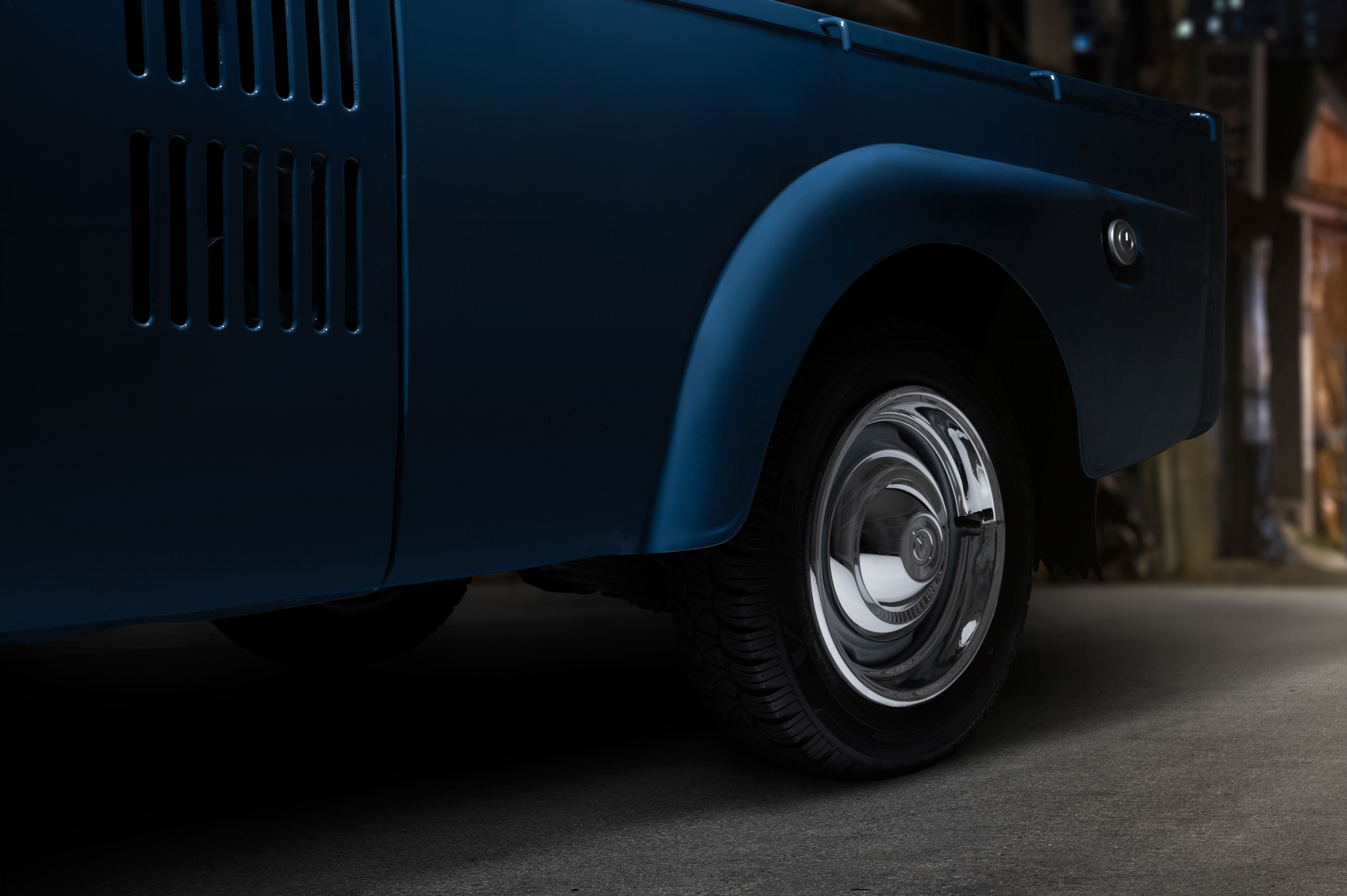 기아 T-600 측면 하단 타이어