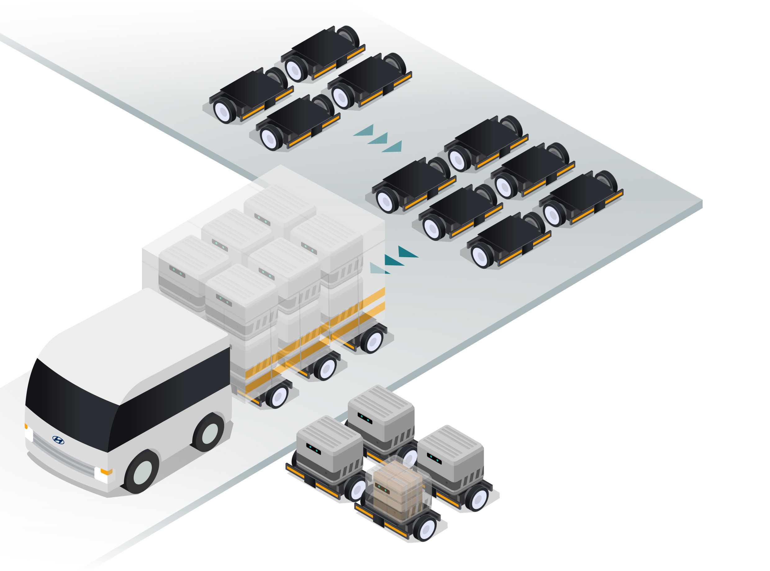 2025 아이디어 페스티벌 대상작 앤트의 협력 운송 모습
