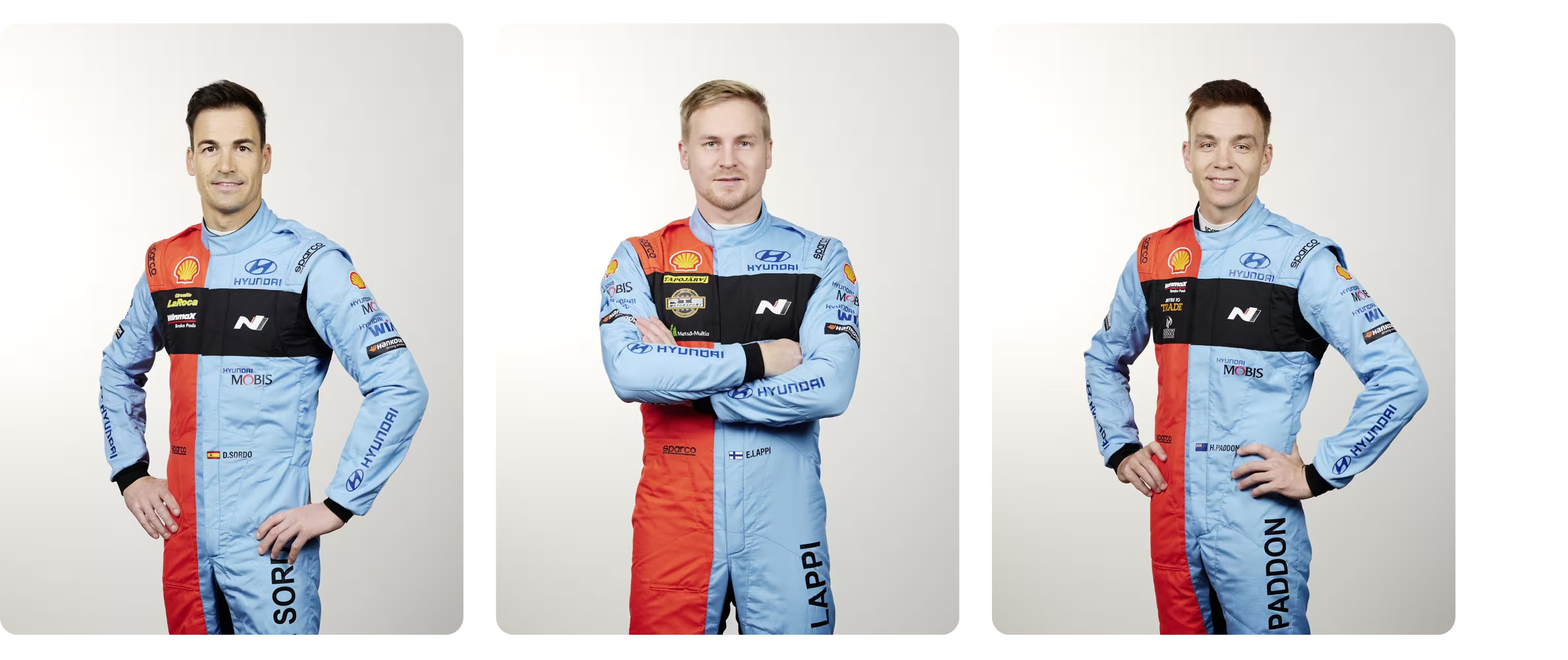 Hyundai Rally team drivers