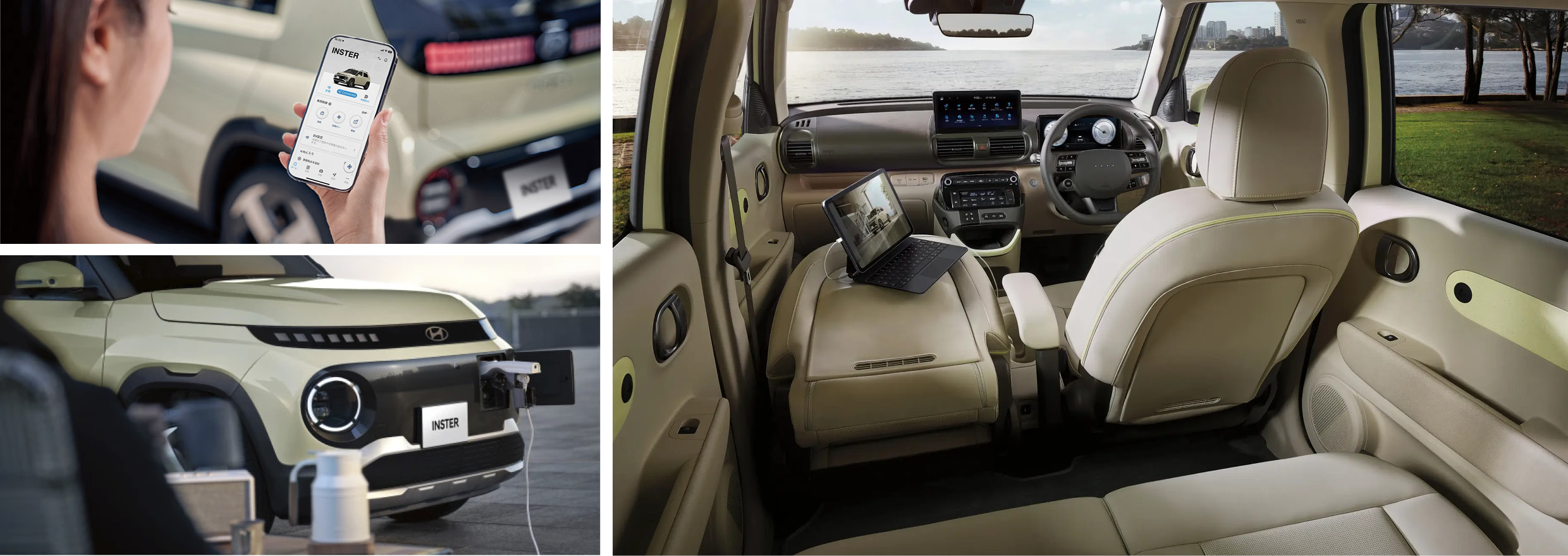 Photograph showing the interior and exterior composition of the instrument