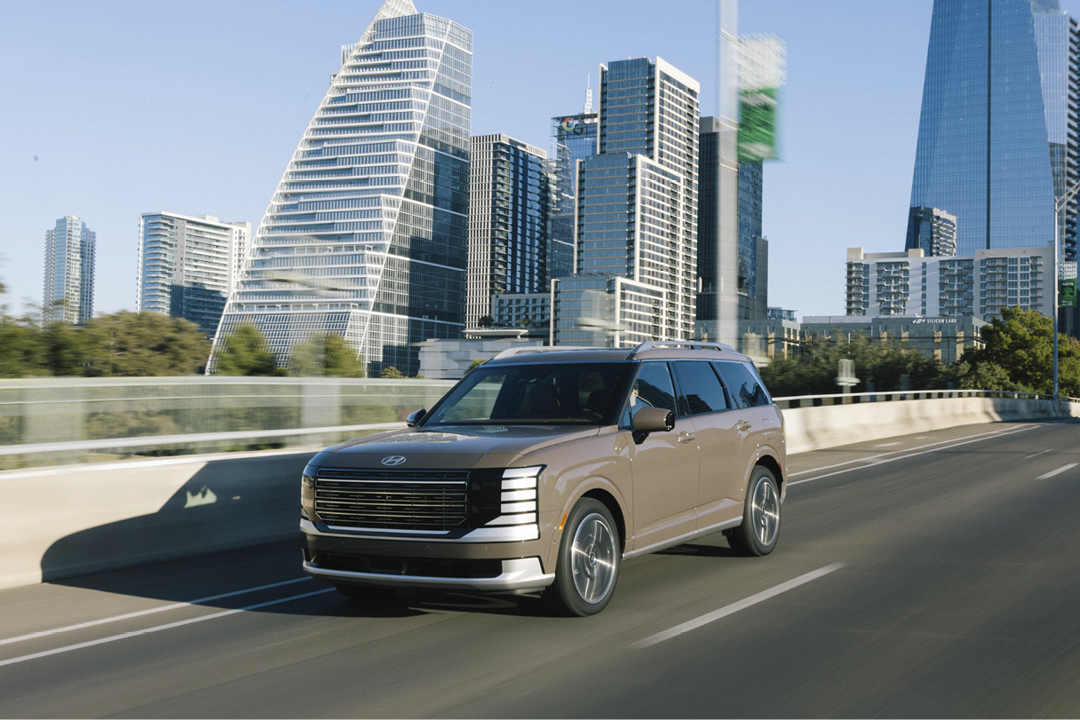 팰리세이드 주행 모습