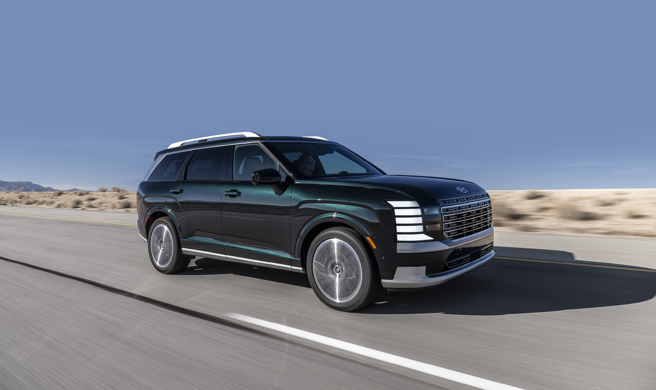 팰리세이드 주행 모습