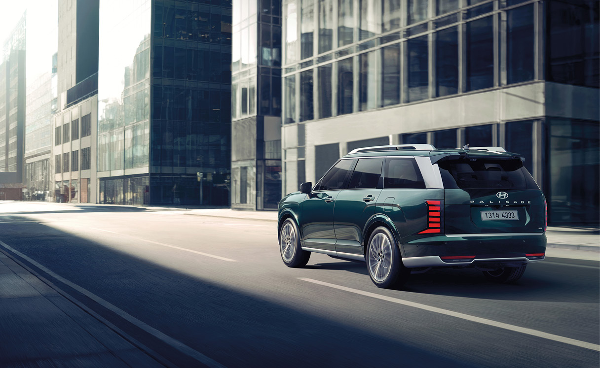 팰리세이드 주행 모습