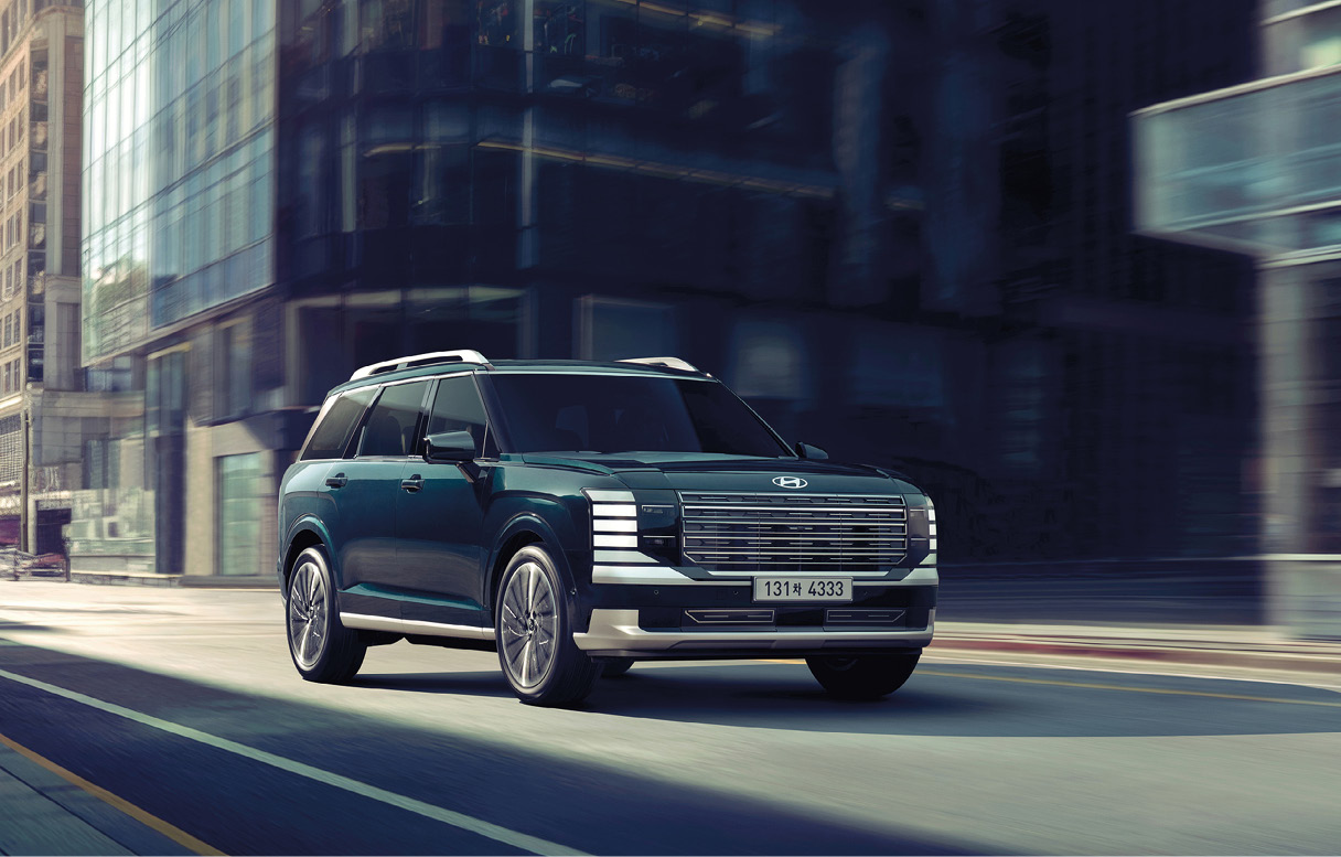 팰리세이드 주행 모습