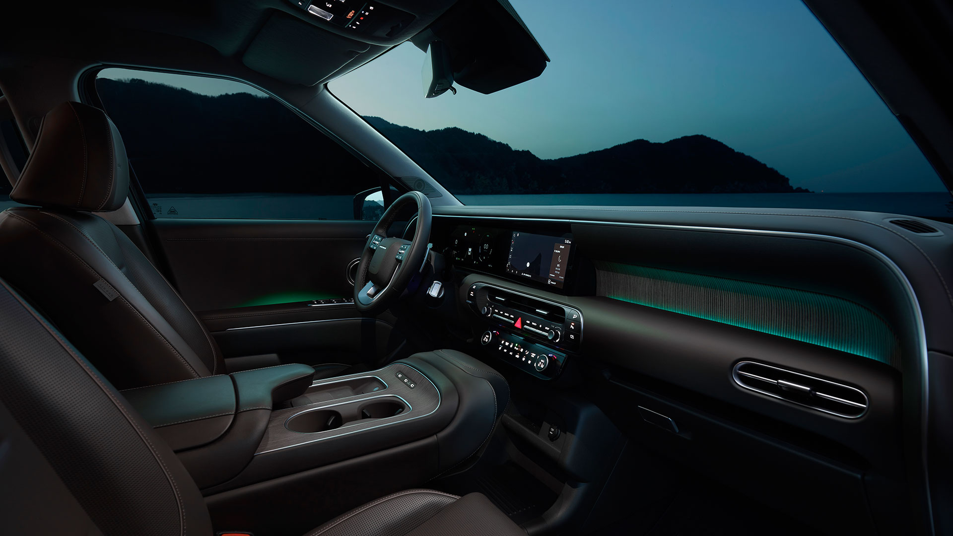 현대자동차 디 올 뉴 팰리세이드 차량의 실내